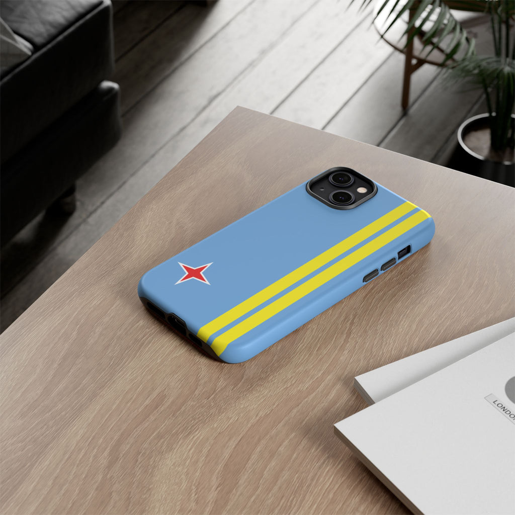 Aruba Flag Tough Phone Case - Irie Blues Boutique