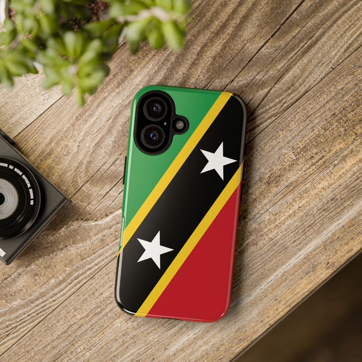 Saint Kitts and Nevis Flag Tough Phone Case - Irie Blues Boutique