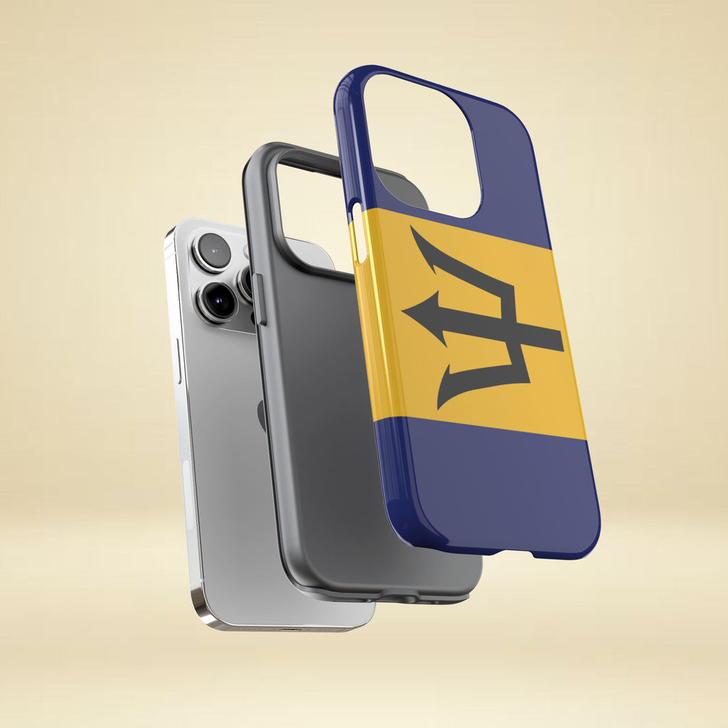 Barbados Flag Tough Phone Case - Irie Blues Boutique