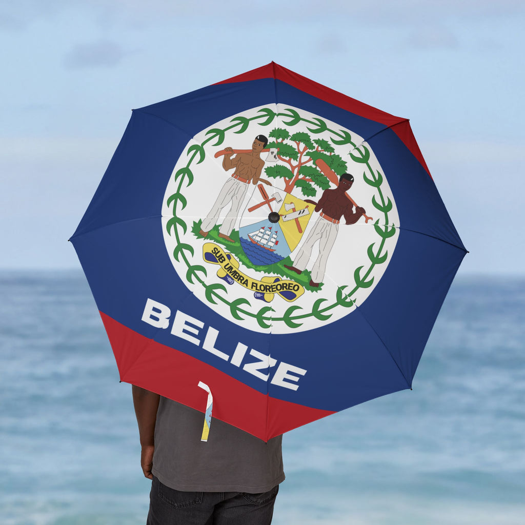 Belize Flag Umbrella - Irie Blues Boutique