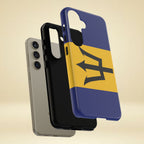 Barbados Flag Tough Phone Case - Irie Blues Boutique