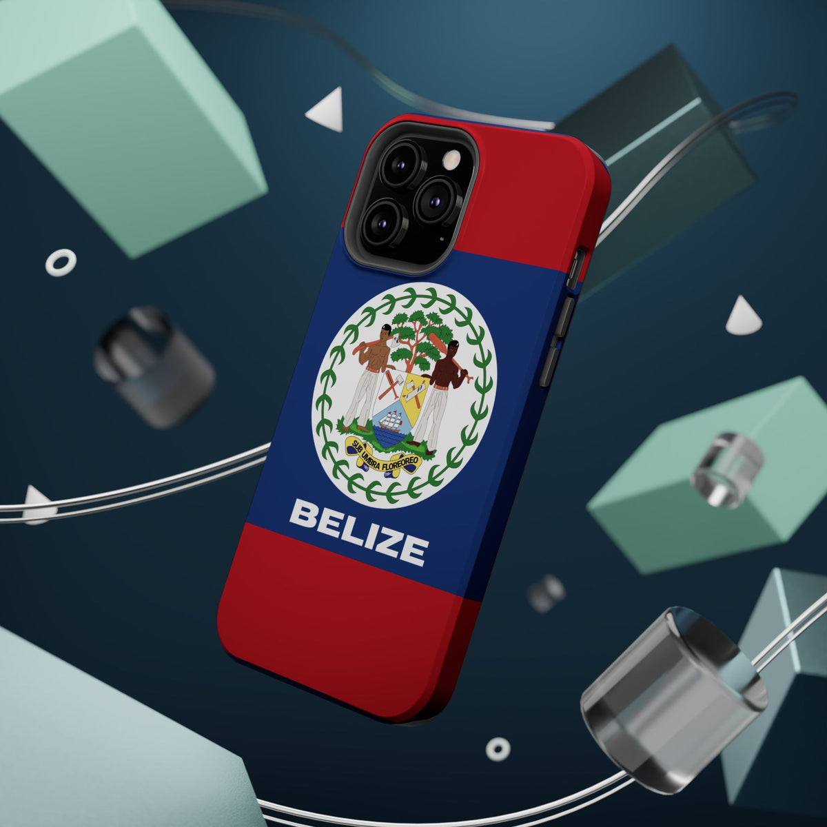 Belize Flag Magnetic Case - Irie Blues Boutique