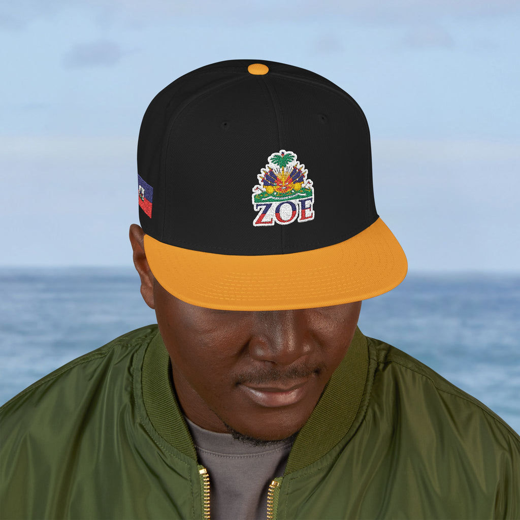 Haiti Zoe Embroidered Snapback Hat - Irie Blues Boutique