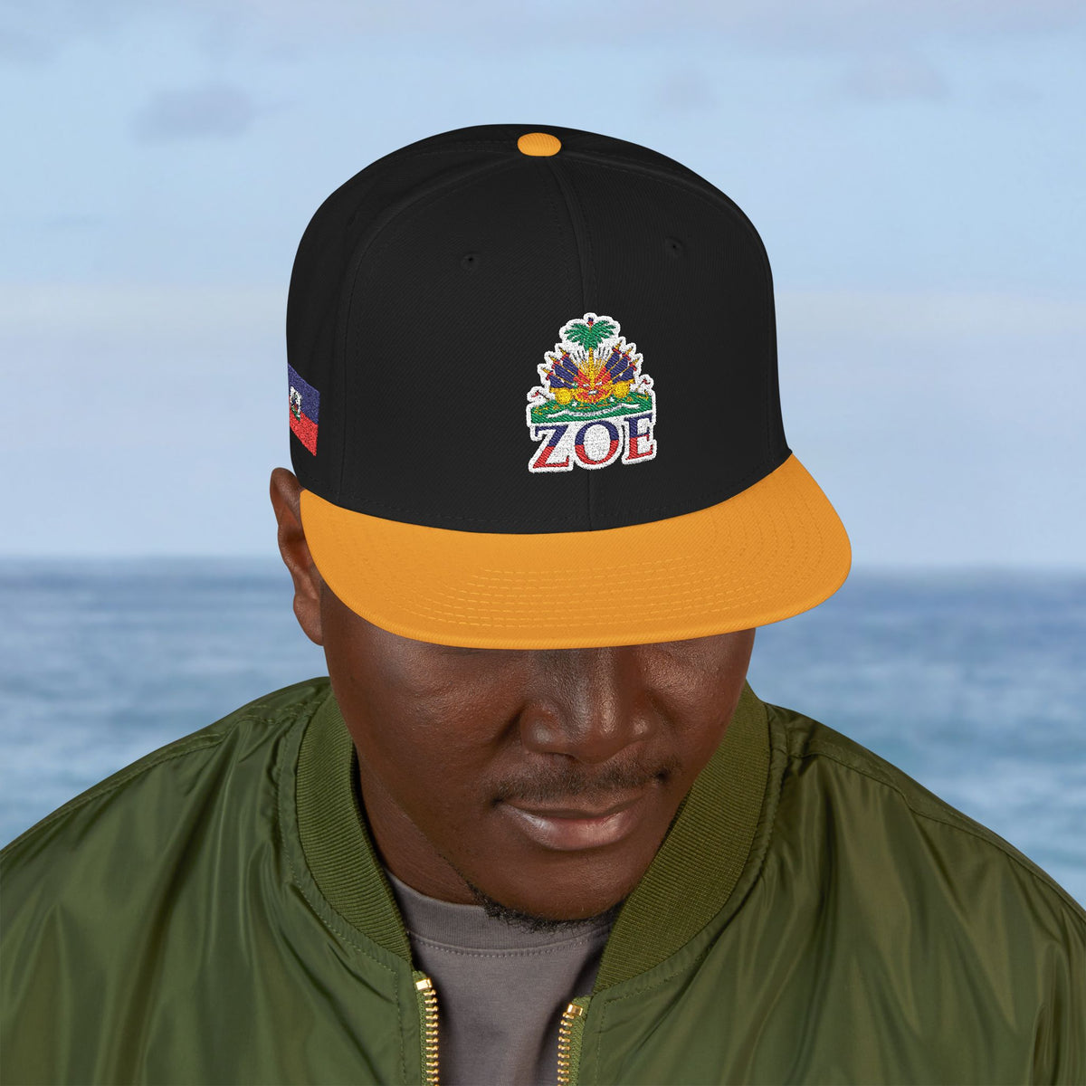 Haiti Zoe Embroidered Snapback Hat - Irie Blues Boutique