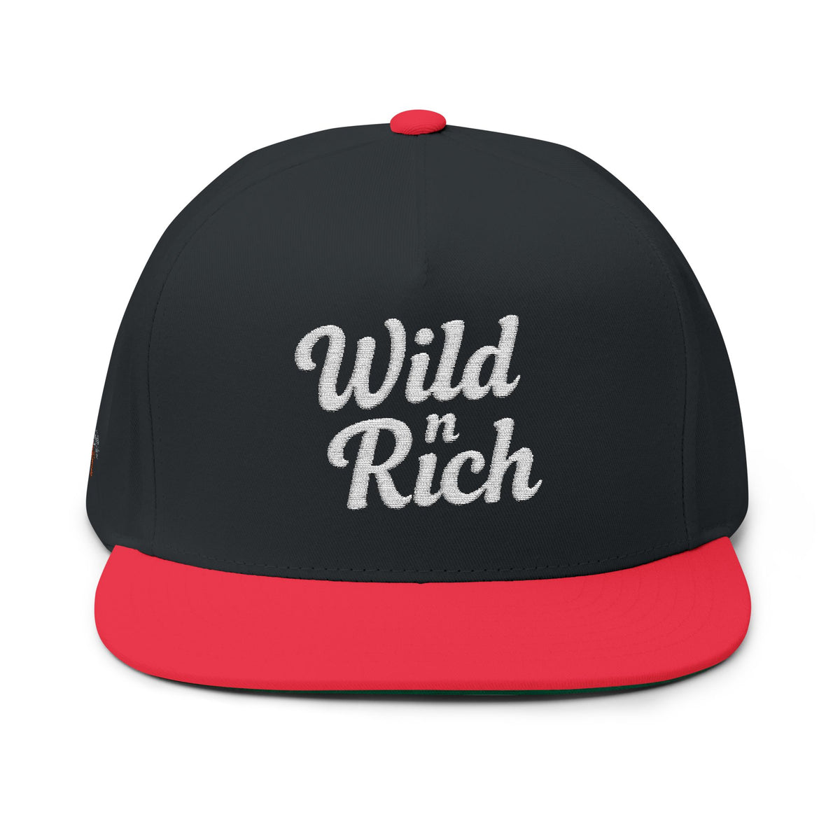 Wild & Rich Flat Bill Cap | Trendy Embroidered Hat for Casual Wear, Fashion Accessory, Gift for Him/Her, Street Style - Irie Blues Boutique