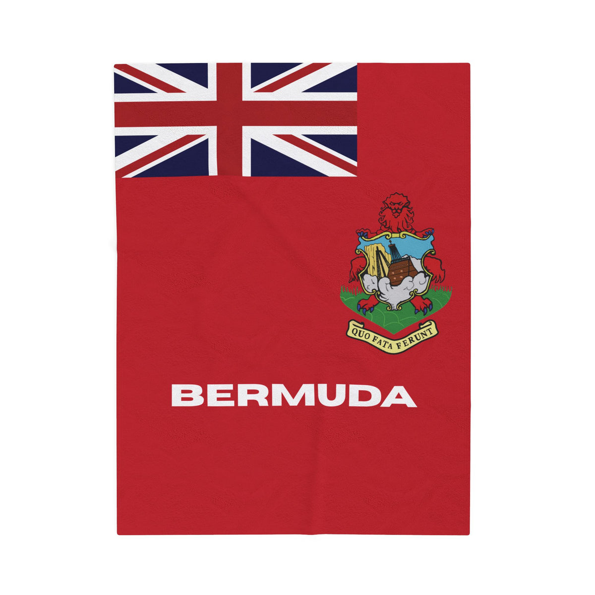 Bermuda Flag Velveteen Plush Blanket
