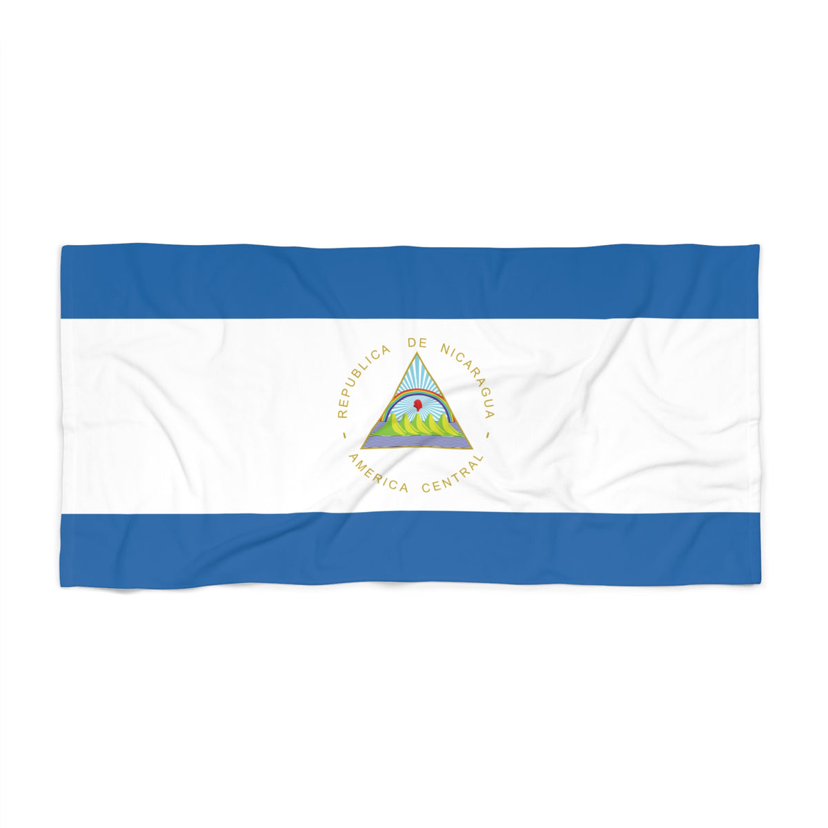 Nicaragua Flag Beach Towel