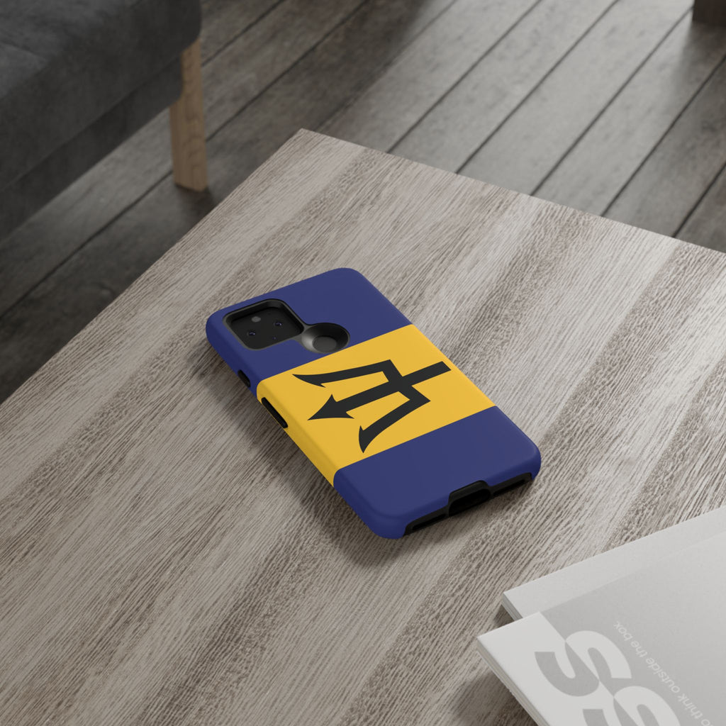 Barbados Flag Tough Phone Case - Irie Blues Boutique