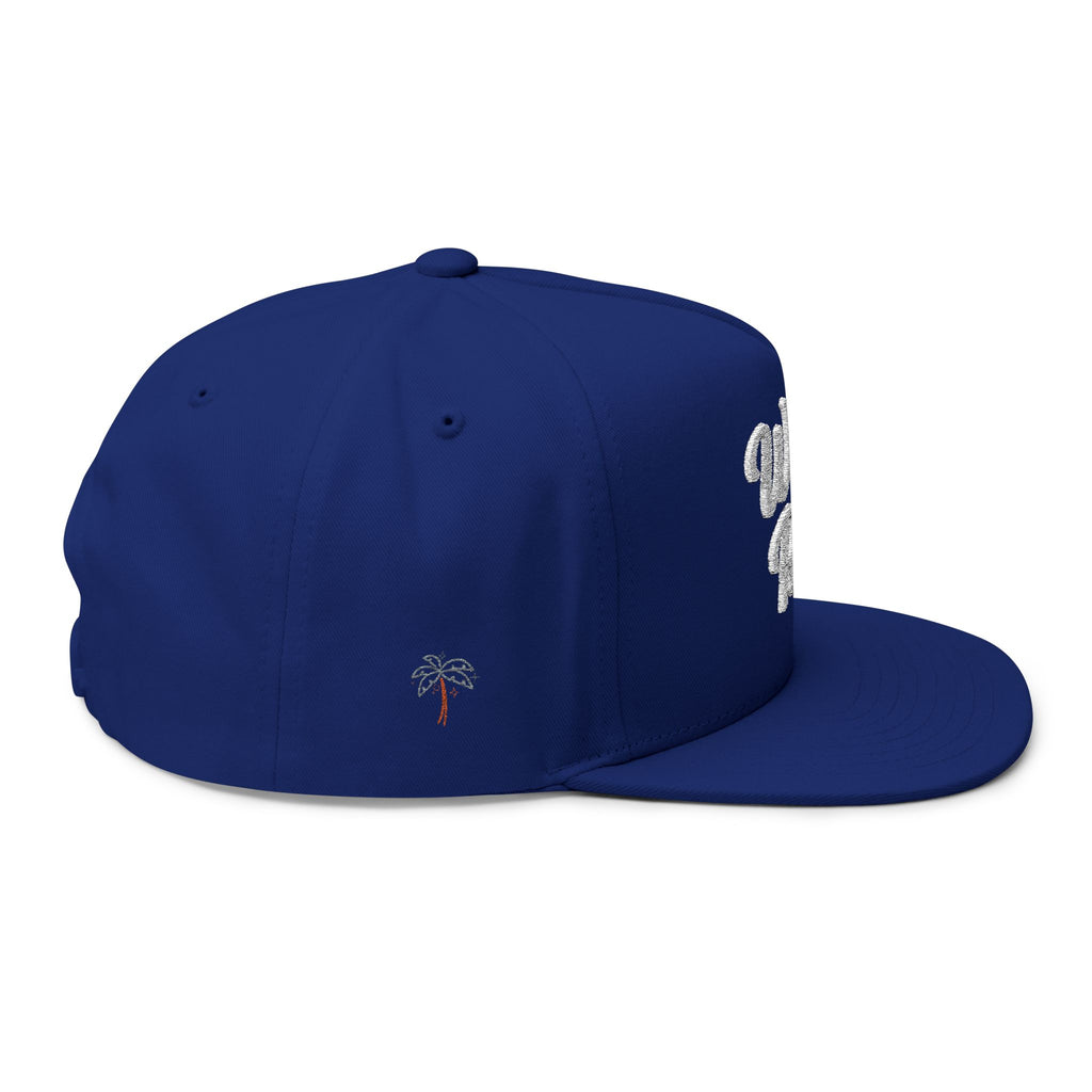 Wild & Rich Flat Bill Cap | Trendy Embroidered Hat for Casual Wear, Fashion Accessory, Gift for Him/Her, Street Style - Irie Blues Boutique