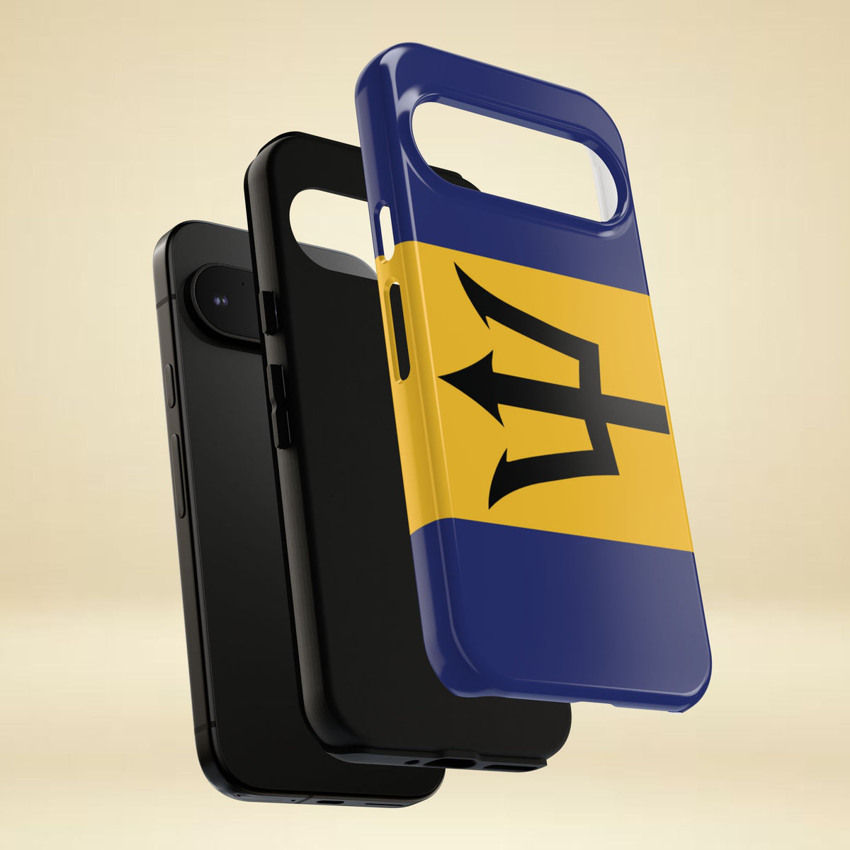 Barbados Flag Tough Phone Case - Irie Blues Boutique