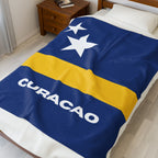 Curacao Flag Velveteen Plush Blanket