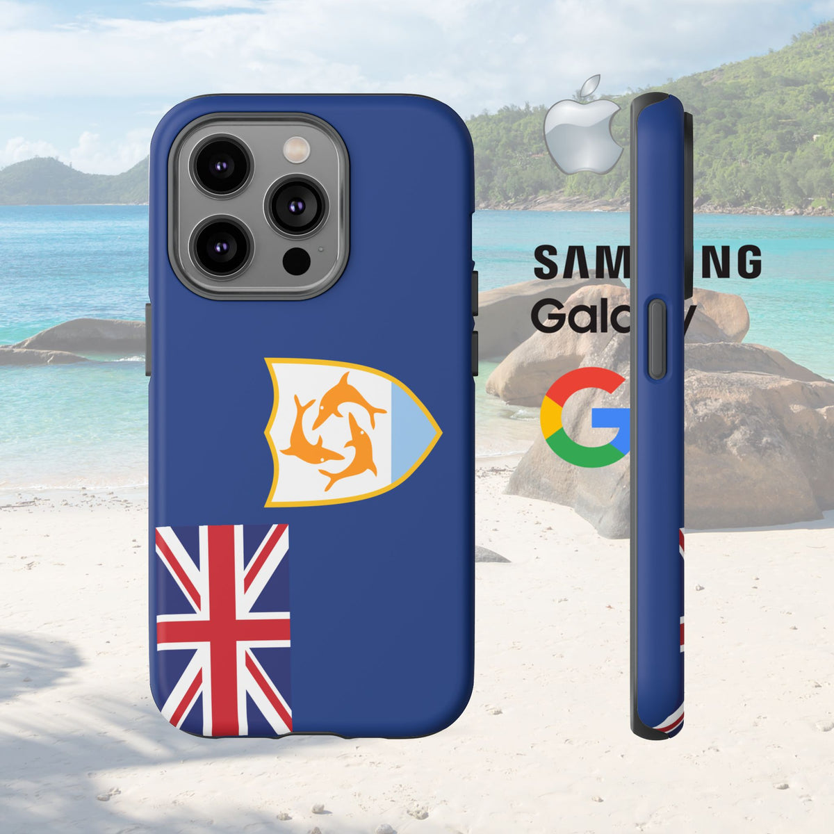 Anguilla Flag Tough Phone Case - Irie Blues Boutique