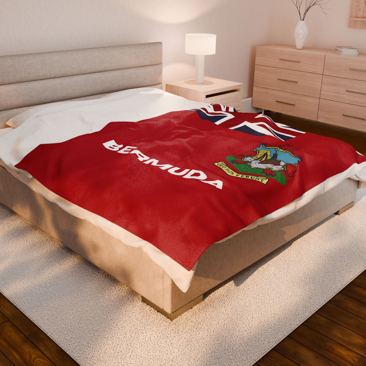 Bermuda Flag Velveteen Plush Blanket