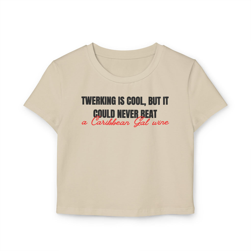 Caribbean Gal Wine Women's Baby Tee - Irie Blues Boutique