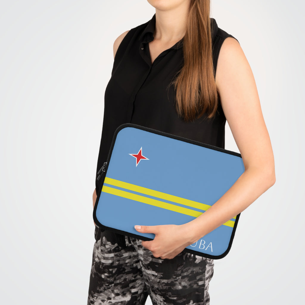 Aruba Flag Laptop Sleeve Case - Irie Blues Boutique