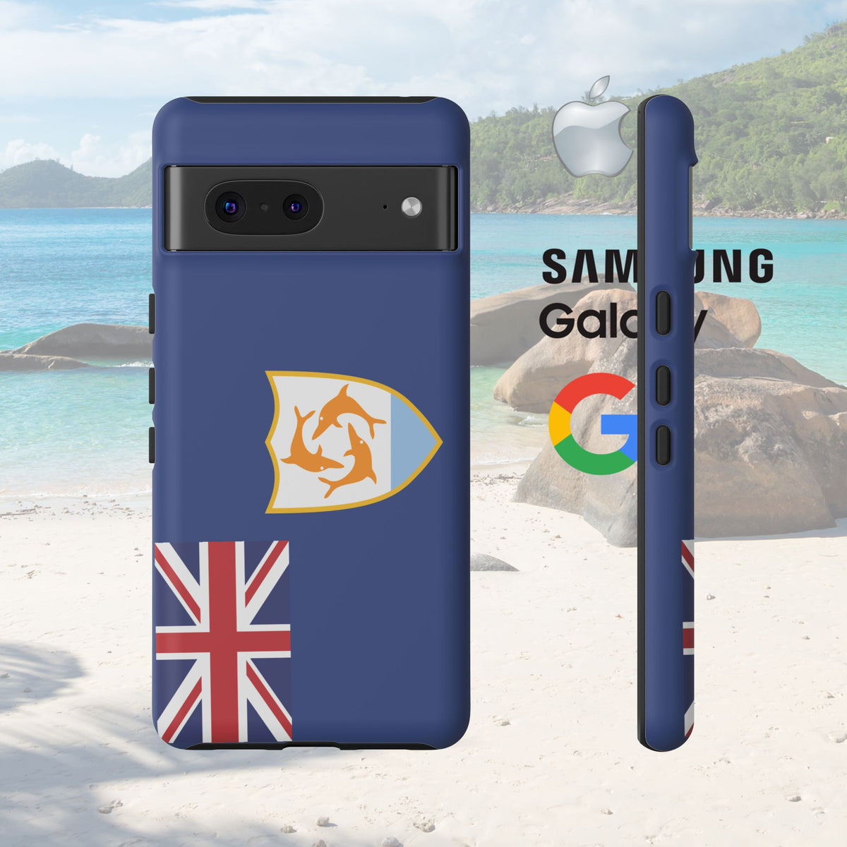 Anguilla Flag Tough Phone Case - Irie Blues Boutique