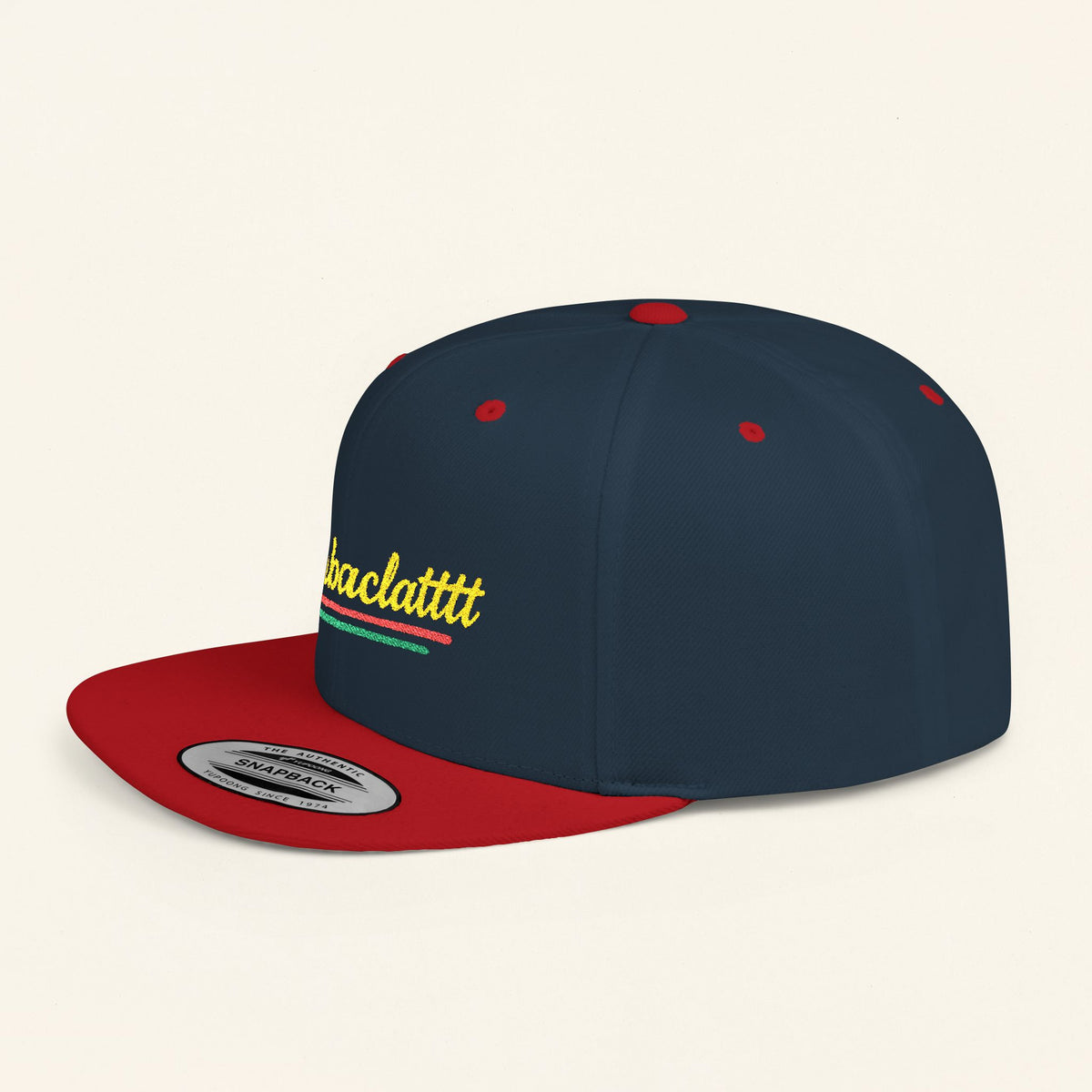 Jamaican Flat Bill Snapback Hat, Jamaican-Inspired Bombaclatt Cap, Rasta Hat, Reggae Snapback, Caribbean Baseball Cap, Tropical Headwear - Irie Blues Boutique