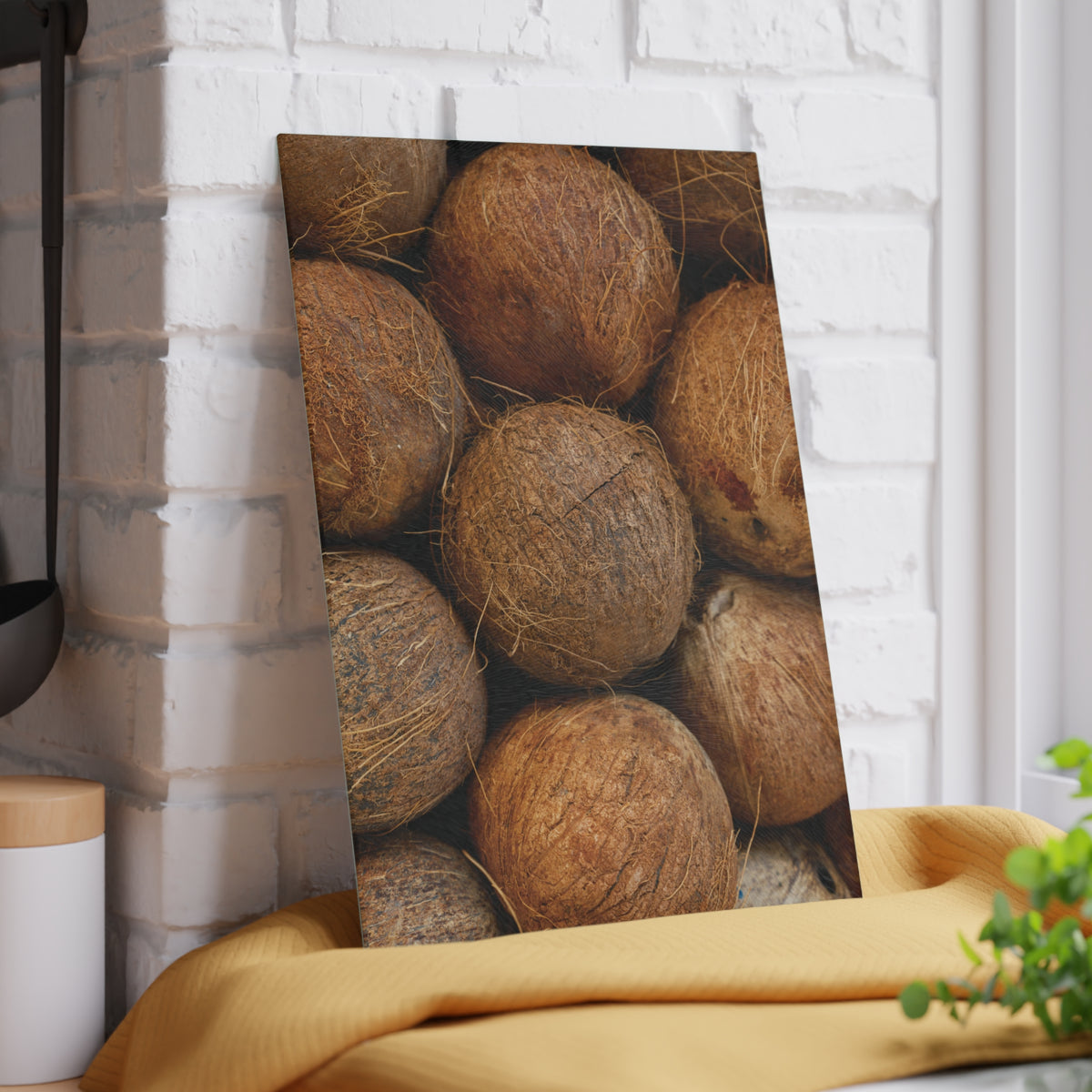 Coconuts Glass Cutting Board