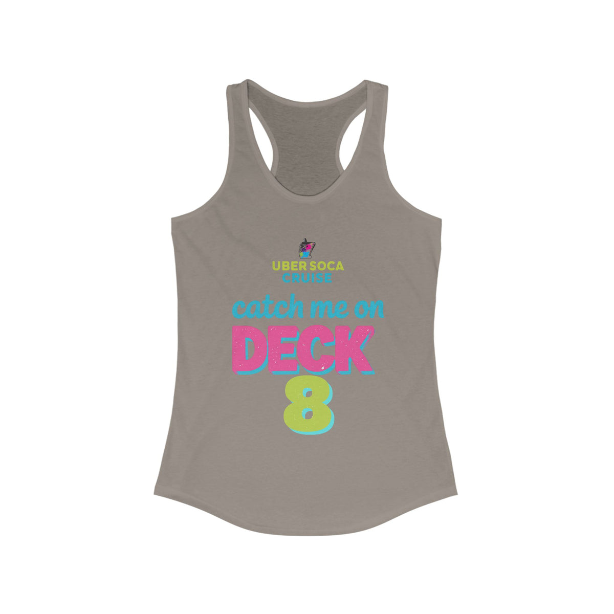 Catch Me on Deck 8 Women's Racerback Tank - Irie Blues Boutique