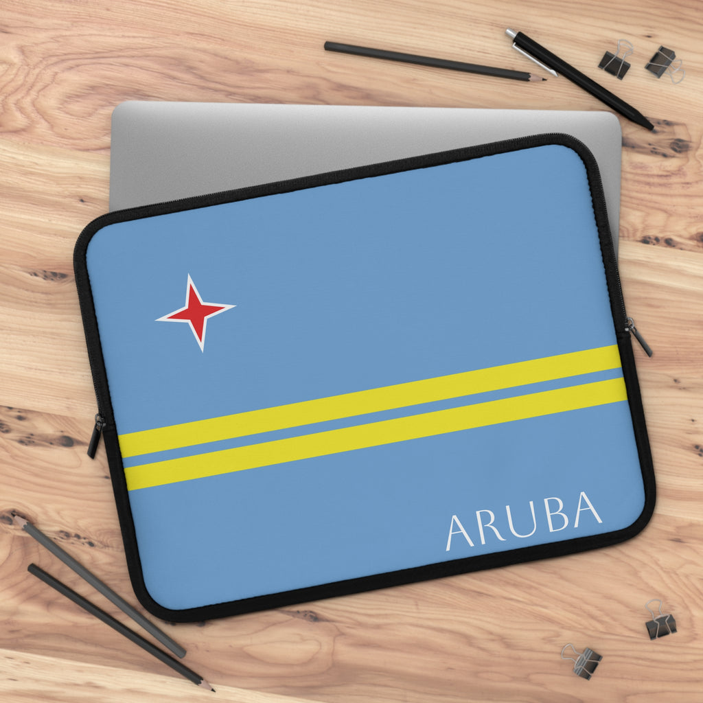 Aruba Flag Laptop Sleeve Case - Irie Blues Boutique