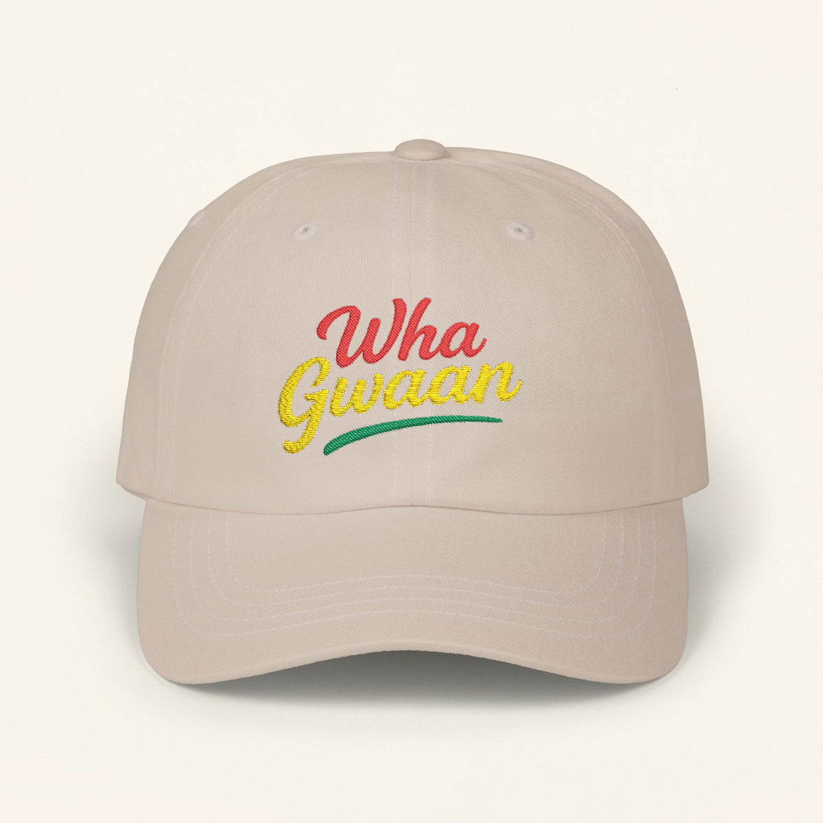 Wha Gwaan' Embroidery, Trendy Fashion Hat, Gift for Dads, Summer Style, Casual Headwear, Vacation Essential - Irie Blues Boutique