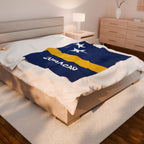 Curacao Flag Velveteen Plush Blanket