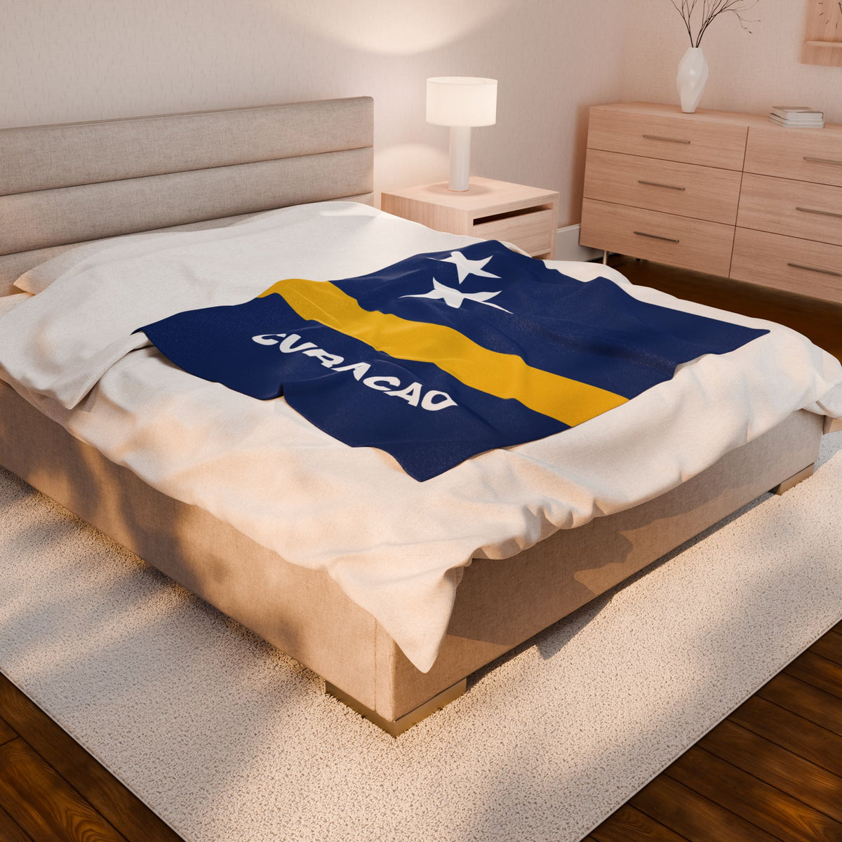 Curacao Flag Velveteen Plush Blanket