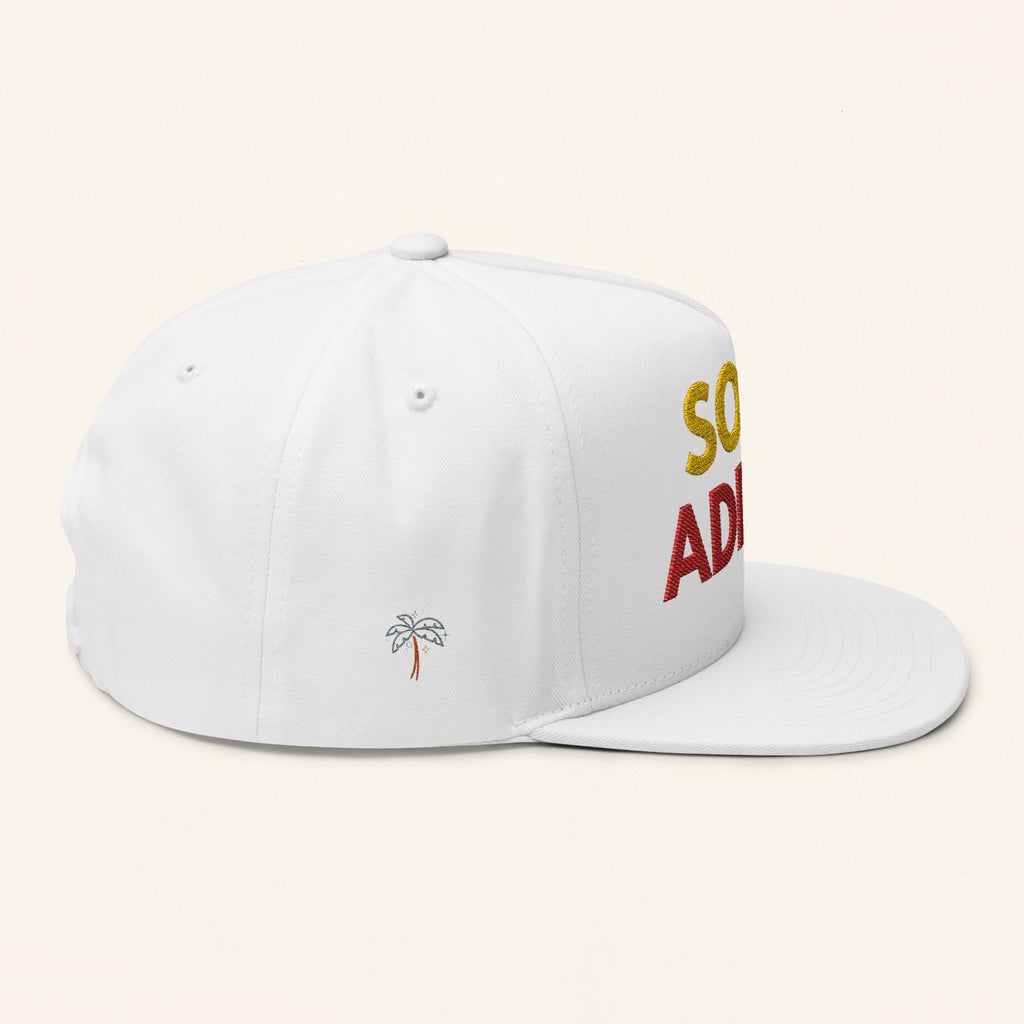 Soca Addict Cap - Flat Bill Snapback, Festival Gear, Summer Vibes, Unique Gift for Music Lovers, Trendy Hat for Parties - Irie Blues Boutique
