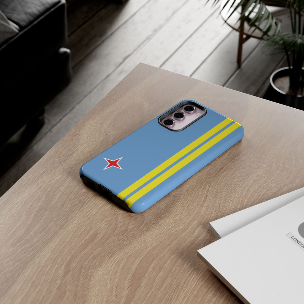 Aruba Flag Tough Phone Case - Irie Blues Boutique