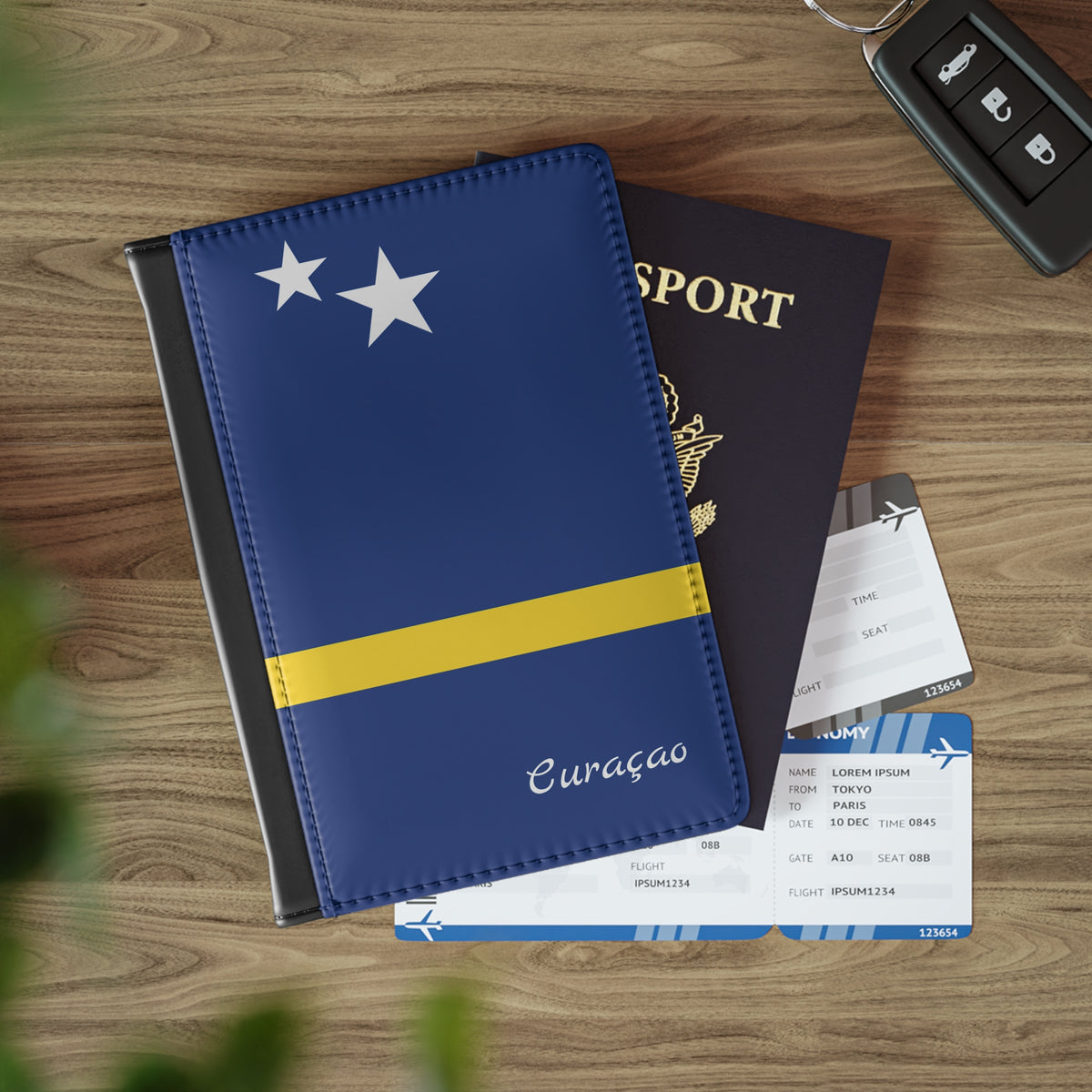 Curacao Flag Passport Cover - Irie Blues Boutique