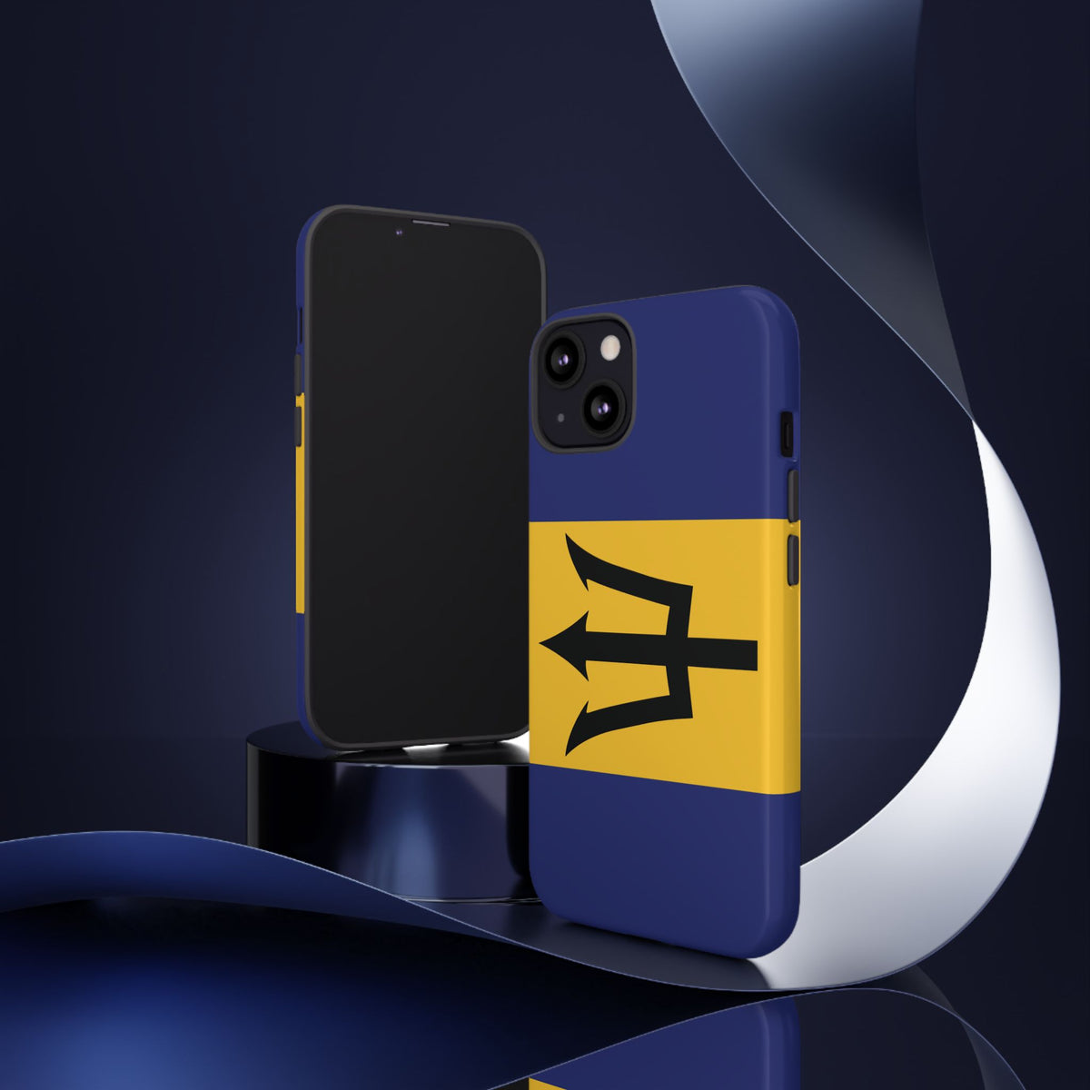 Barbados Flag Tough Phone Case - Irie Blues Boutique