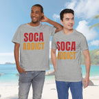 Soca Addict T-Shirt - Fun & Bold Unisex Tee for Music Lovers, Festivals, Parties, Gifts, Summer Wear - Irie Blues Boutique