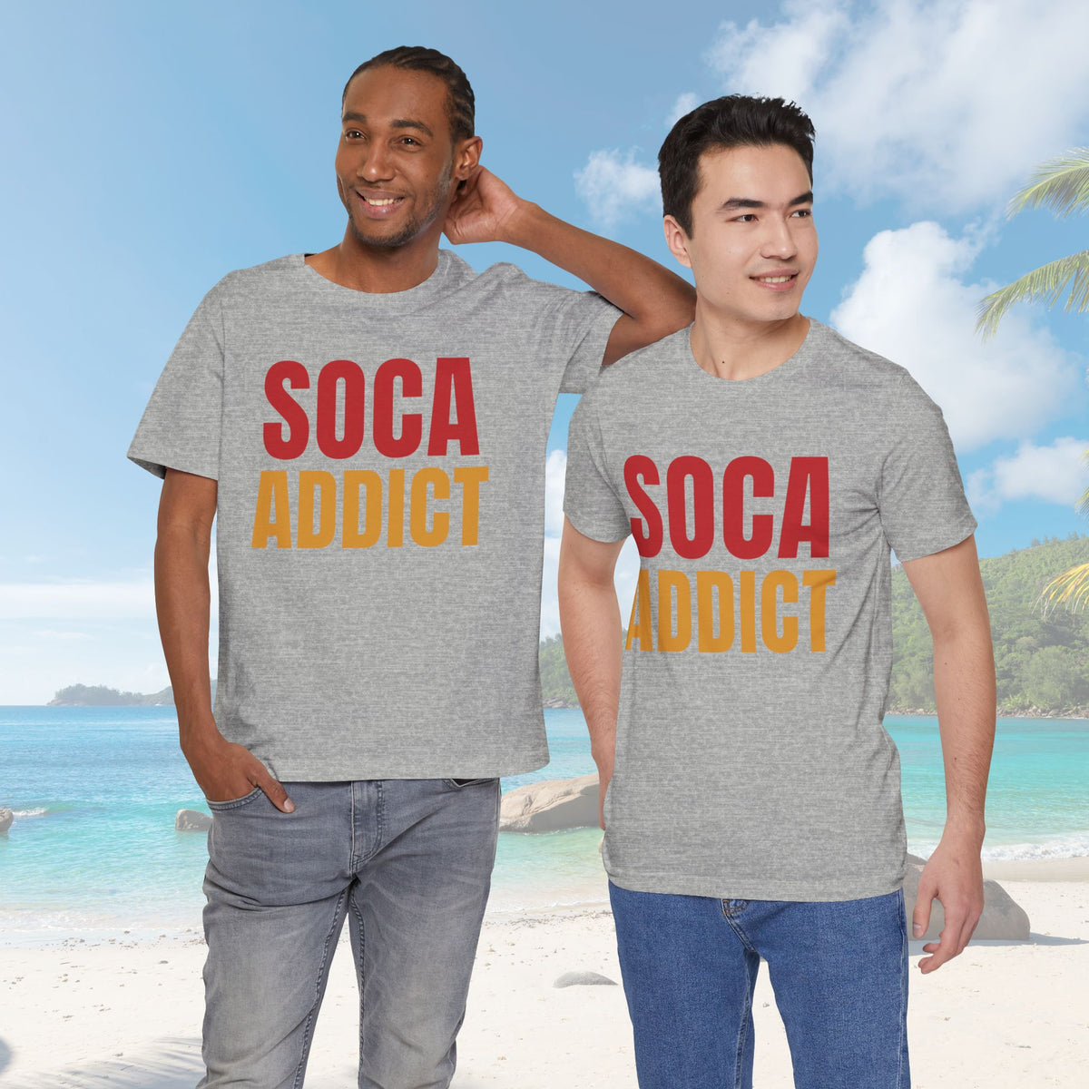 Soca Addict T-Shirt - Fun & Bold Unisex Tee for Music Lovers, Festivals, Parties, Gifts, Summer Wear - Irie Blues Boutique