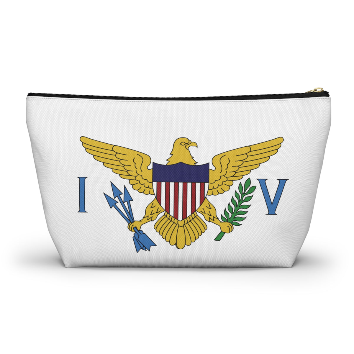 US Virgin Islands Accessory Pouch with T-Bottom