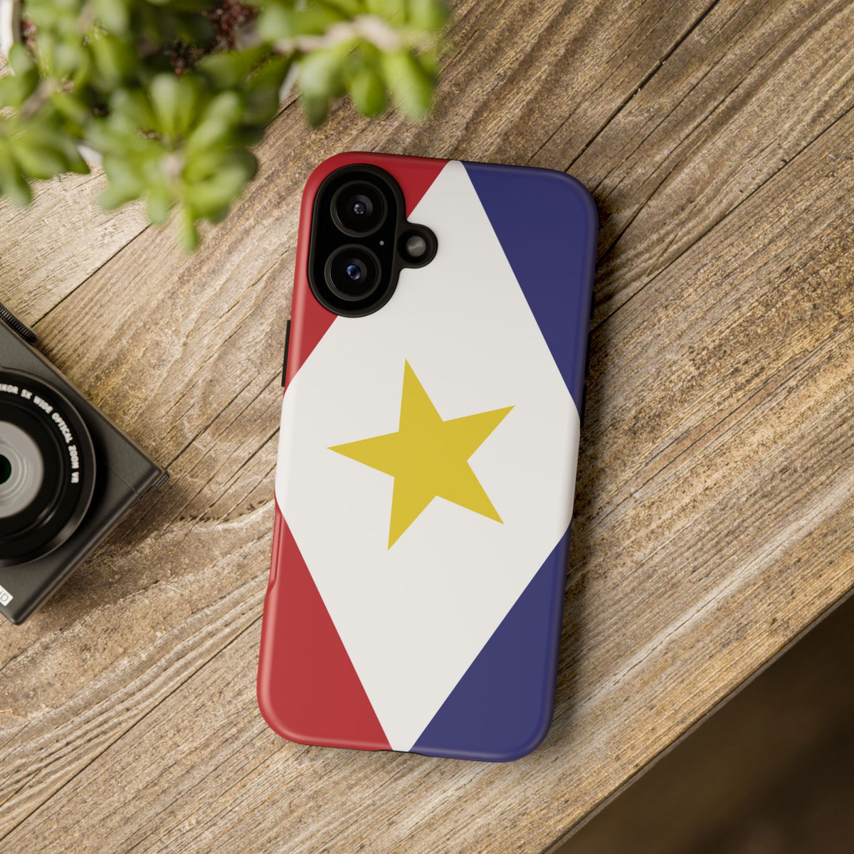 Saba Flag Tough Phone Case - Irie Blues Boutique