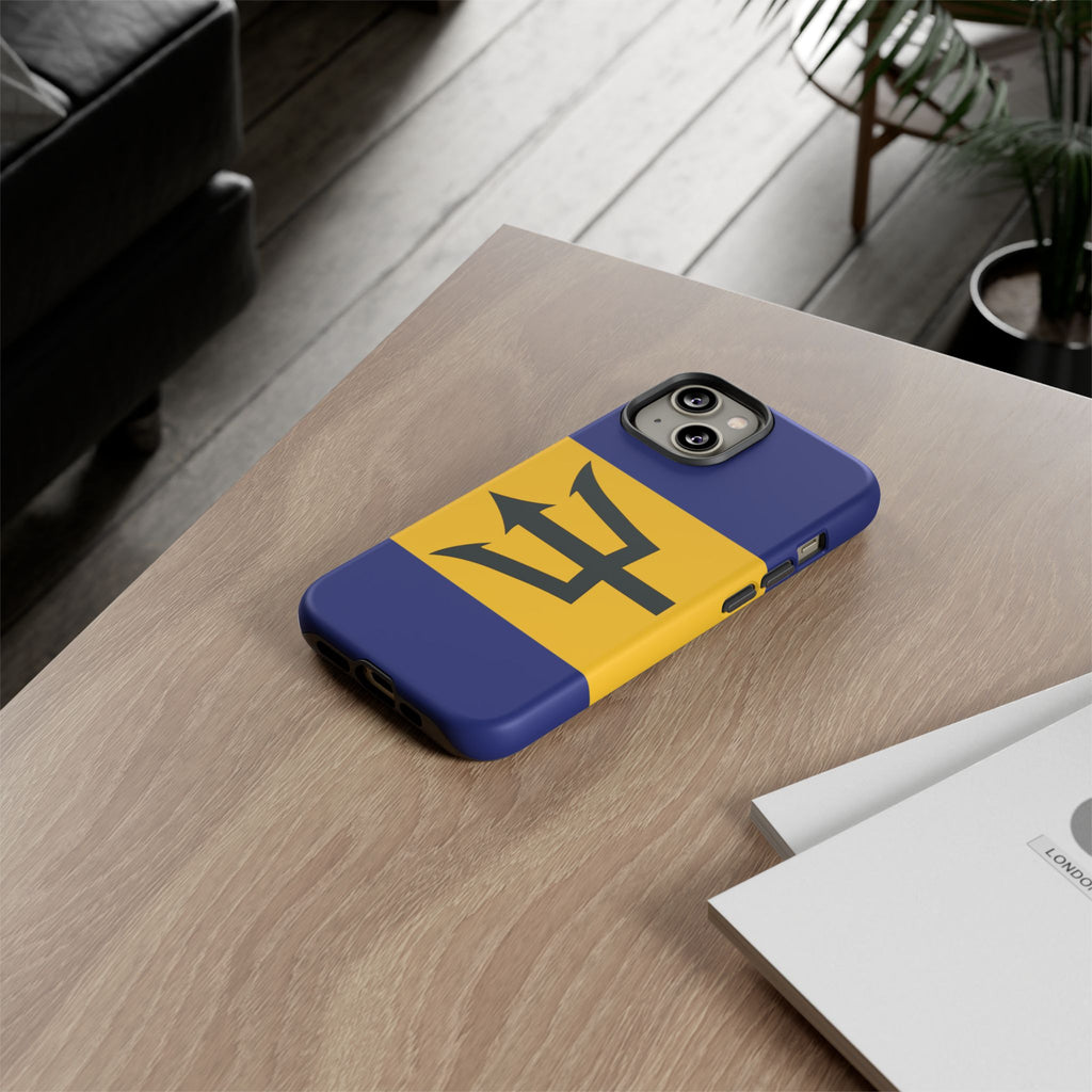 Barbados Flag Tough Phone Case - Irie Blues Boutique