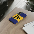 Barbados Flag Tough Phone Case - Irie Blues Boutique