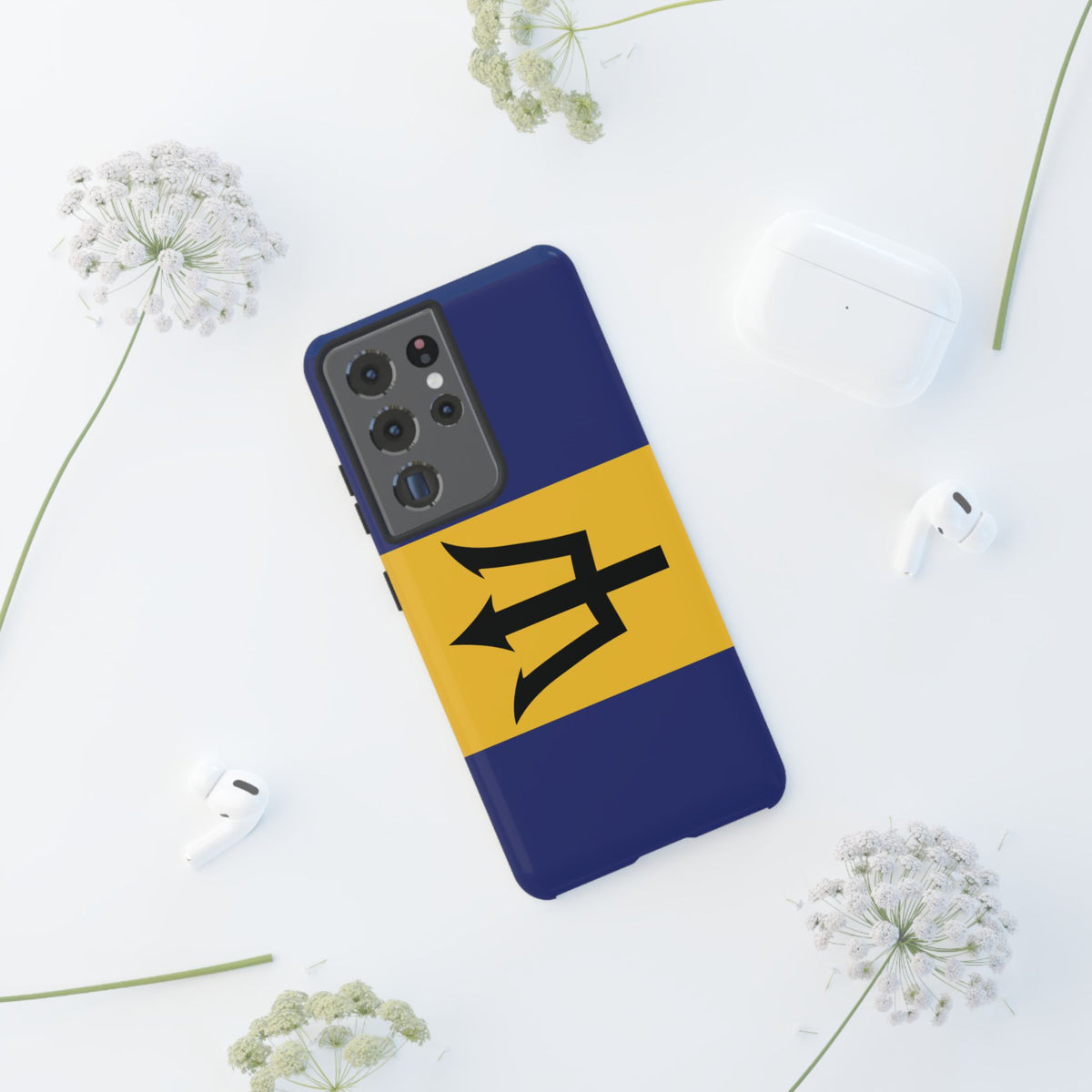 Barbados Flag Tough Phone Case - Irie Blues Boutique