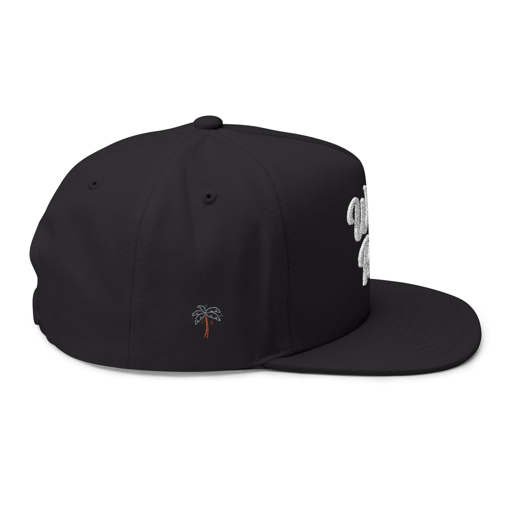 Wild & Rich Flat Bill Cap | Trendy Embroidered Hat for Casual Wear, Fashion Accessory, Gift for Him/Her, Street Style - Irie Blues Boutique