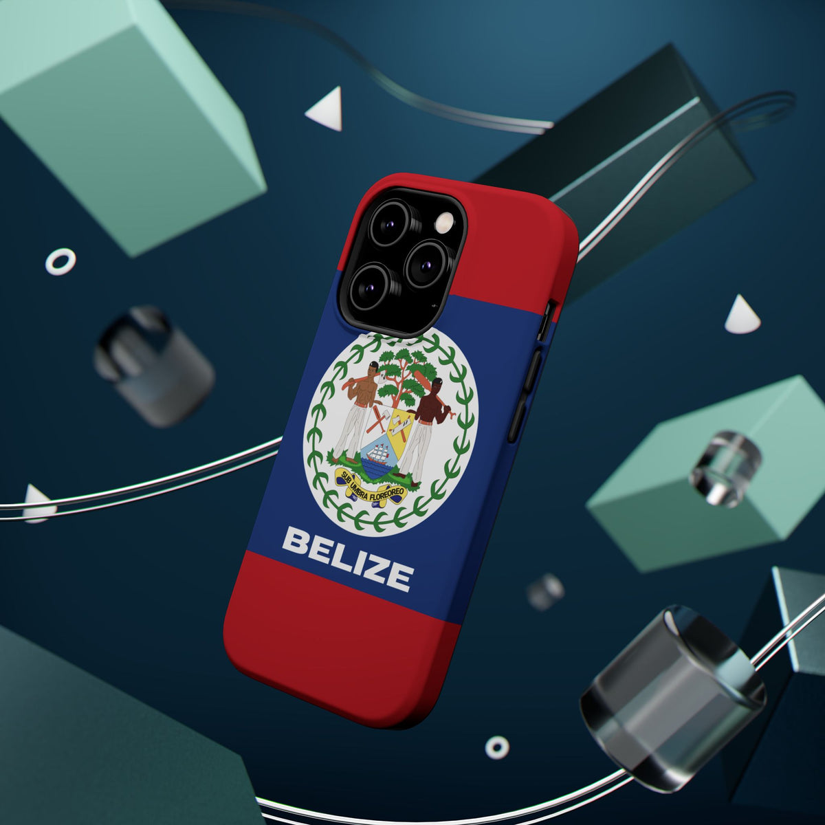 Belize Flag Magnetic Case - Irie Blues Boutique