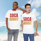 Soca Addict T-Shirt - Fun & Bold Unisex Tee for Music Lovers, Festivals, Parties, Gifts, Summer Wear - Irie Blues Boutique