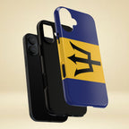 Barbados Flag Tough Phone Case - Irie Blues Boutique