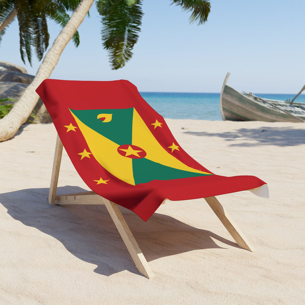 Grenada Flag Beach Towel - Irie Blues Boutique