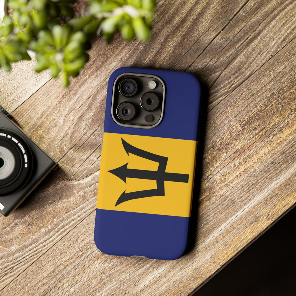 Barbados Flag Tough Phone Case - Irie Blues Boutique