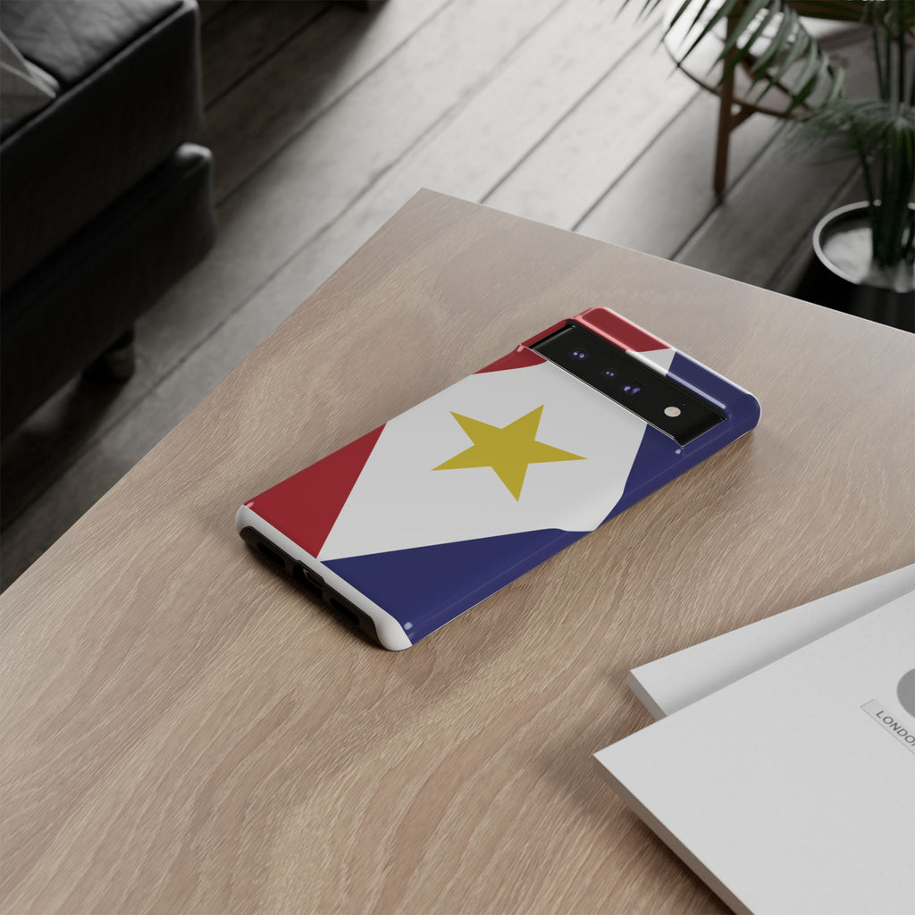Saba Flag Tough Phone Case - Irie Blues Boutique