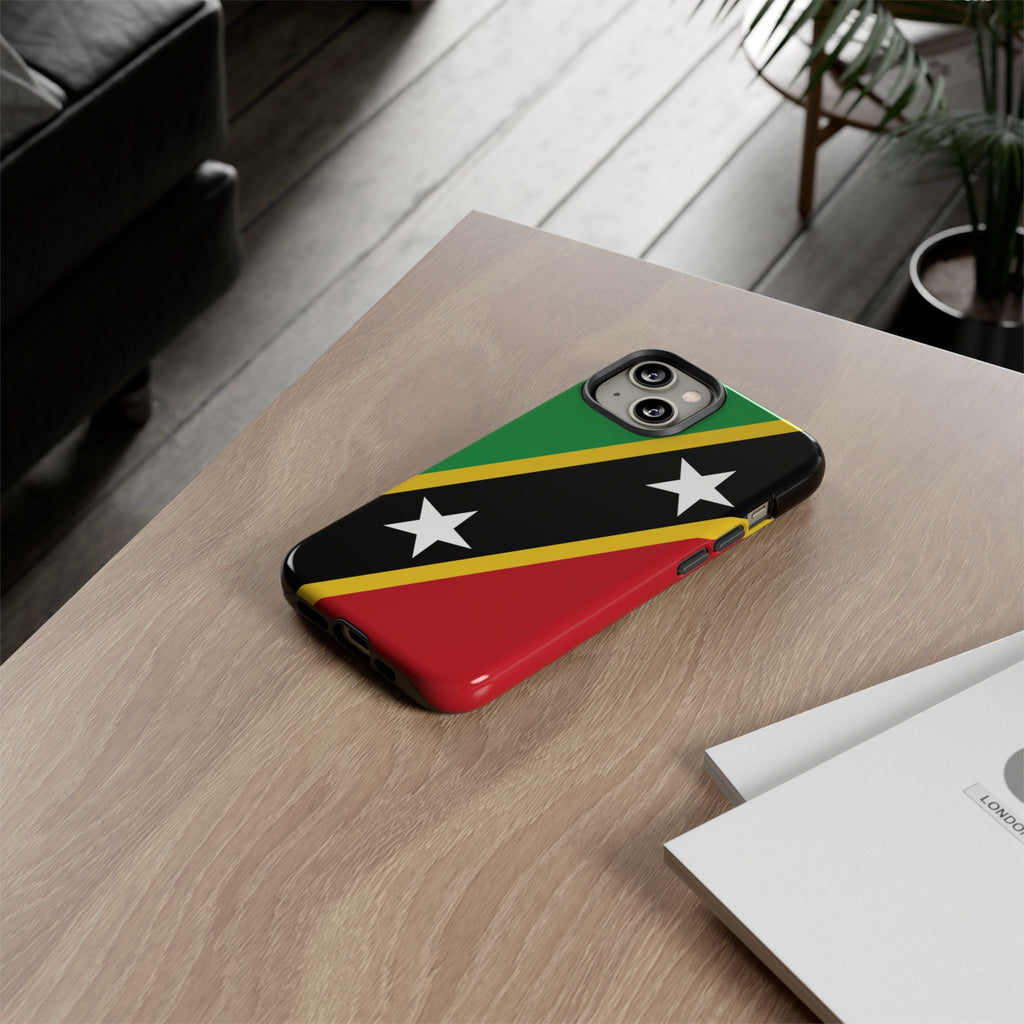 Saint Kitts and Nevis Flag Tough Phone Case - Irie Blues Boutique