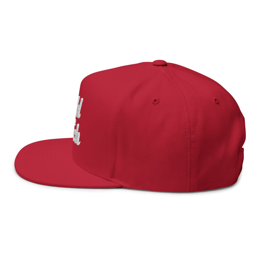 Wild & Rich Flat Bill Cap | Trendy Embroidered Hat for Casual Wear, Fashion Accessory, Gift for Him/Her, Street Style - Irie Blues Boutique