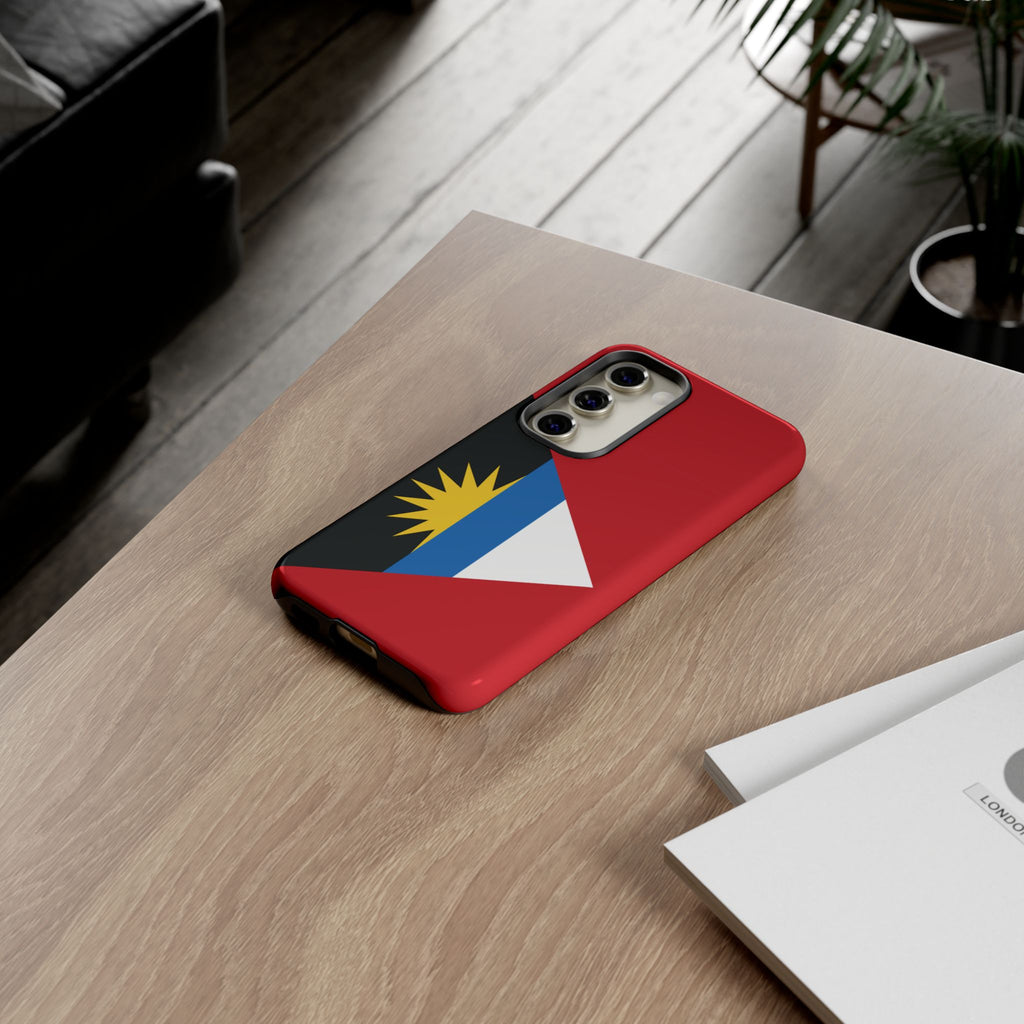 Antigua and Barbuda Flag Tough Phone Case - Irie Blues Boutique