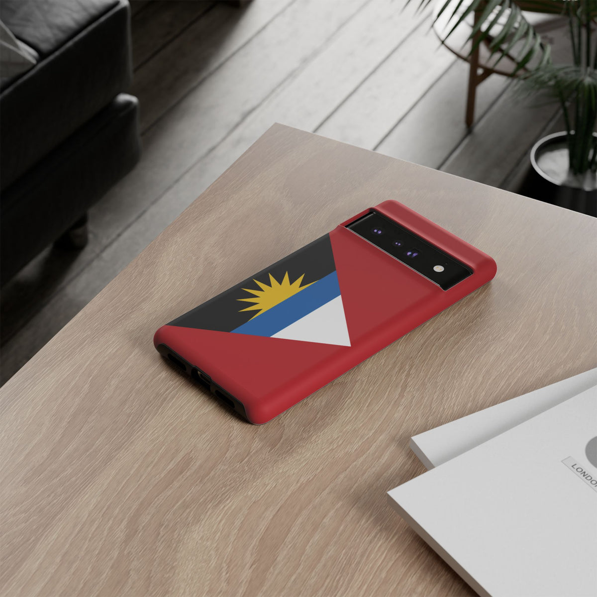 Antigua and Barbuda Flag Tough Phone Case - Irie Blues Boutique