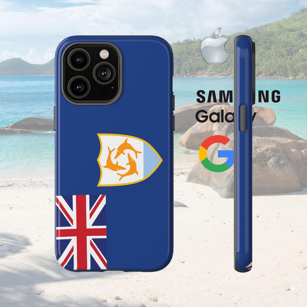 Anguilla Flag Tough Phone Case - Irie Blues Boutique